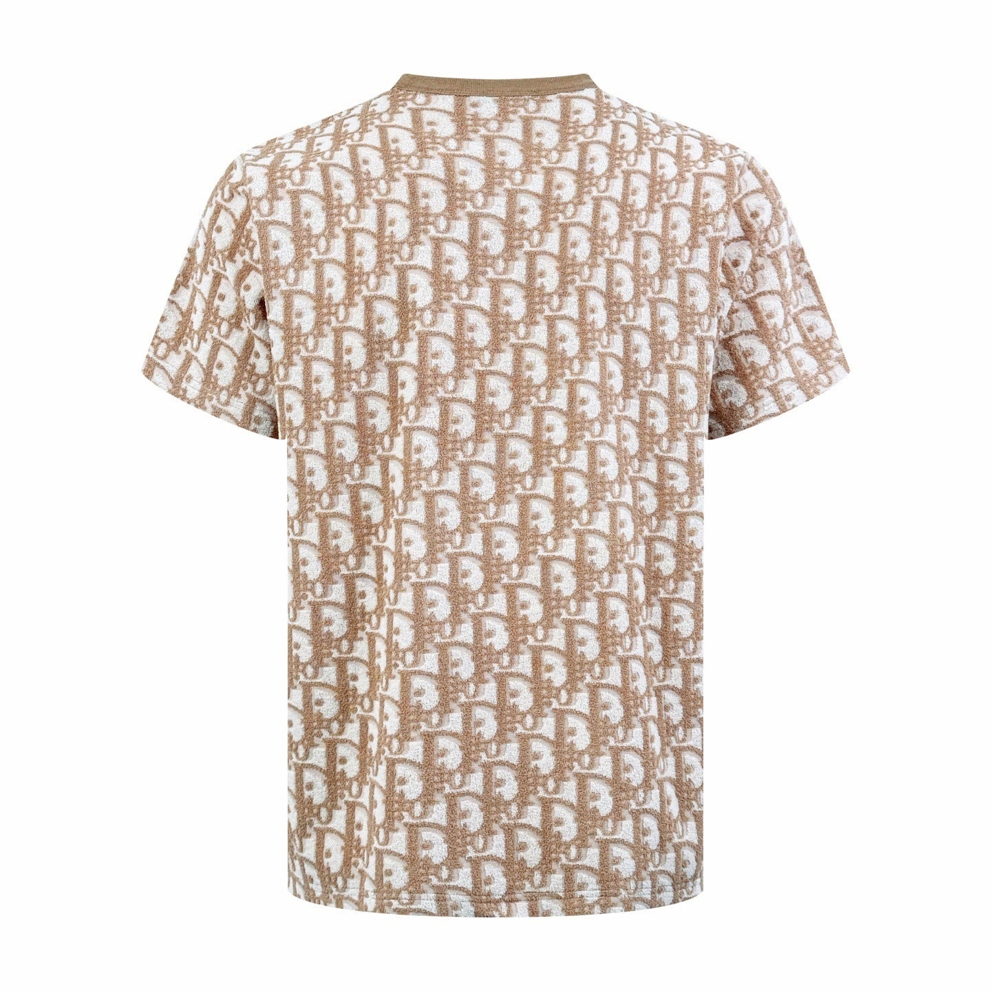 Dior Oblique T-Shirt "Beige Terry Cotton Jersey with Oblique Print"
