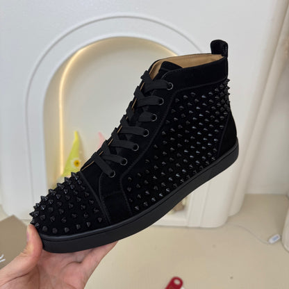 Christian Louboutin Orlato Suede Spikes "Black"