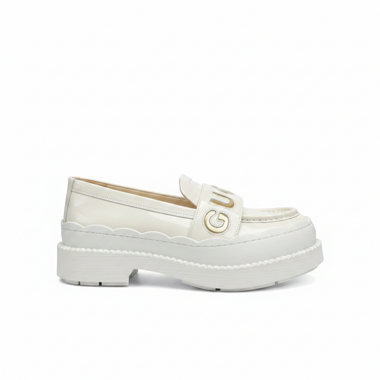 Gucci Leather Loafers "White"