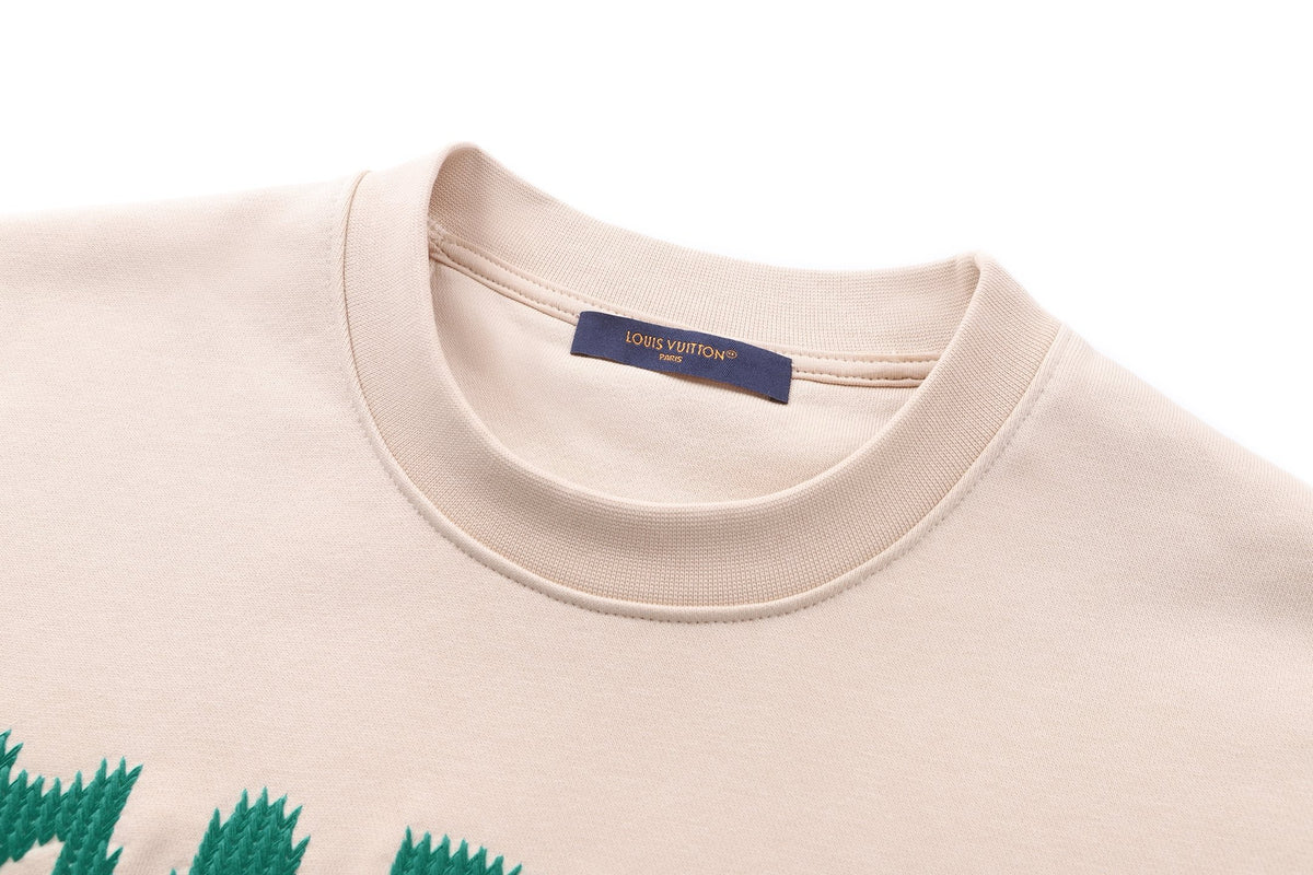 Louis Vuitton Embroidered Signature Sweatshirt "Light Beige"