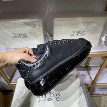 Alexander McQueen Oversized "Black Studded-Clear Sole"