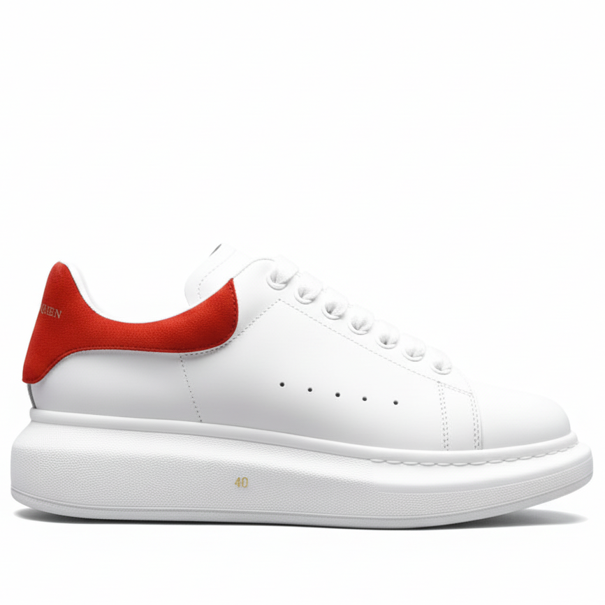 Alexander McQueen Oversized "White-Red Heel"