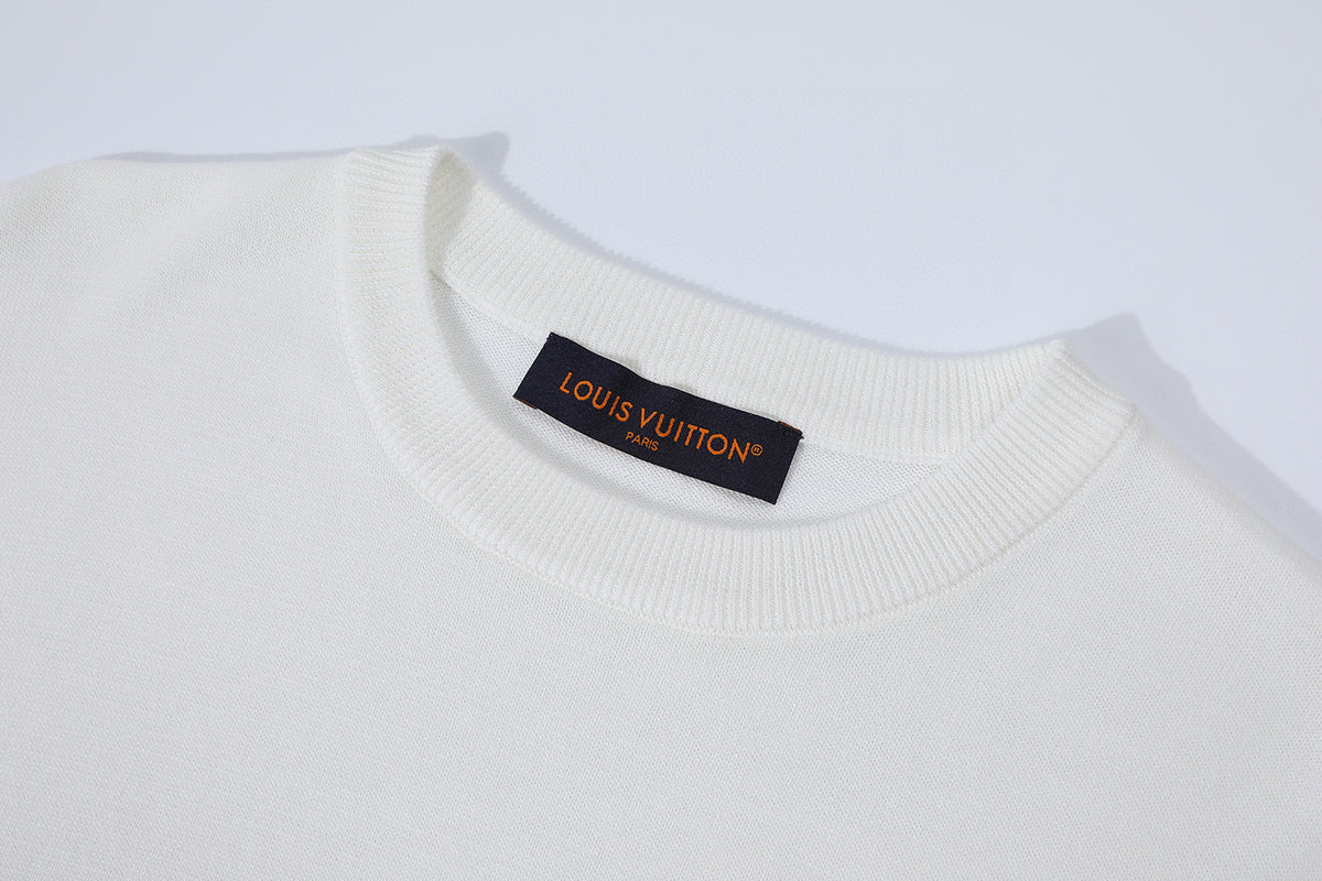 Louis Vuitton Monogram Short-Sleeved Crewneck "White"