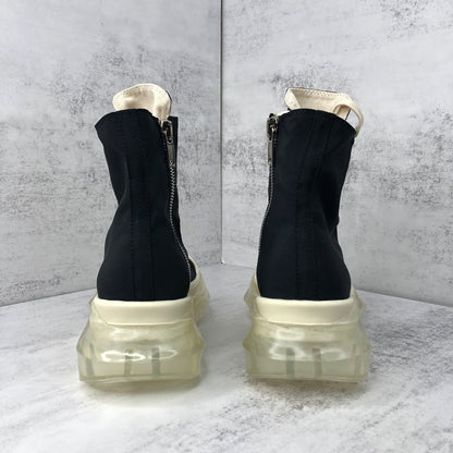 Rick Owens Abstract DRKSHDW High "Black-Beige Clear Sole"