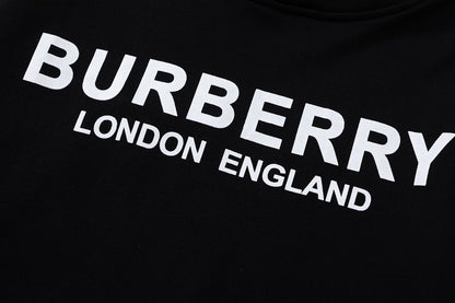 Burberry Logo Print Hoodie "Black"