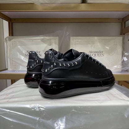 Alexander McQueen Oversized "Black Studded-Clear Sole"