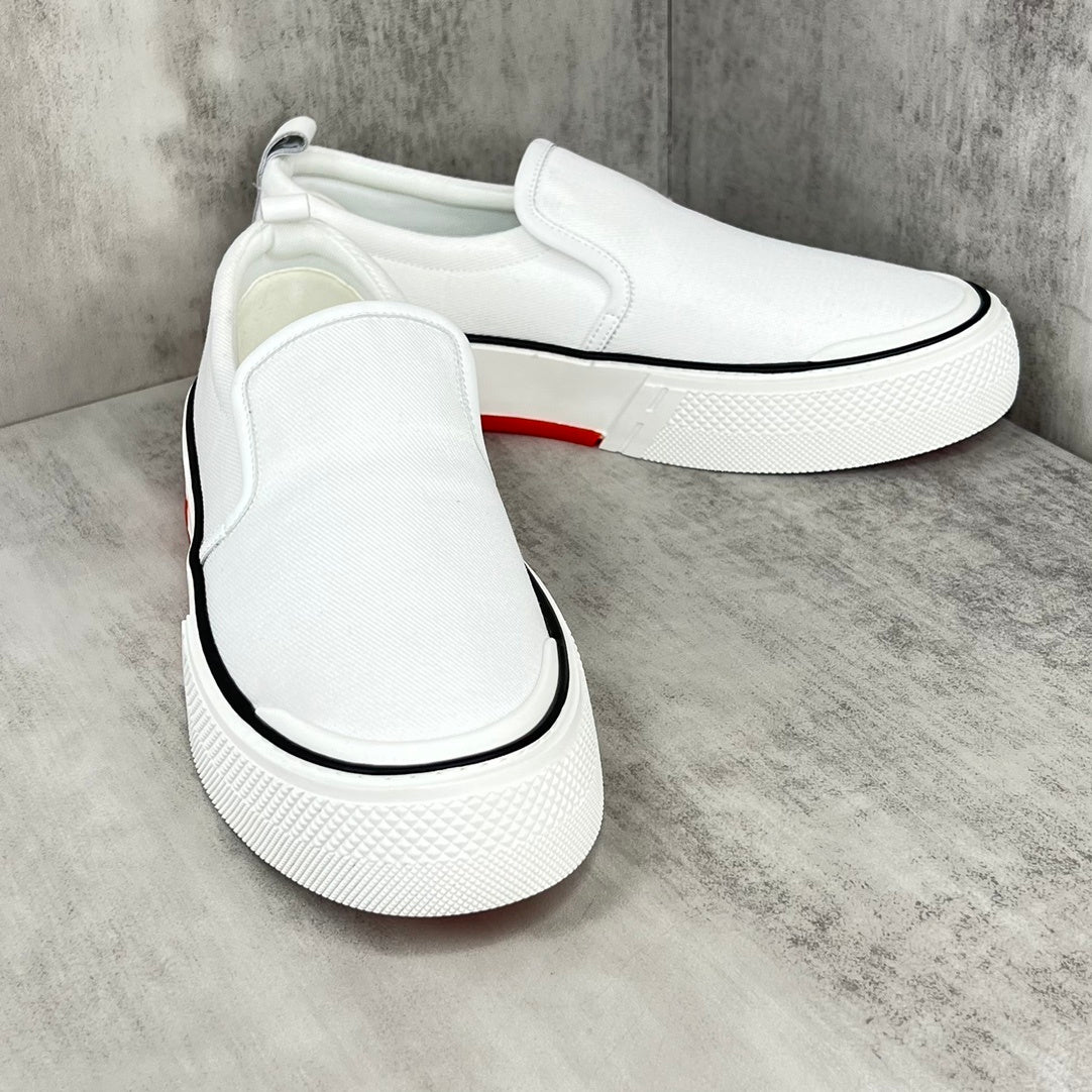 Hermes Gliss Slip-On "White"