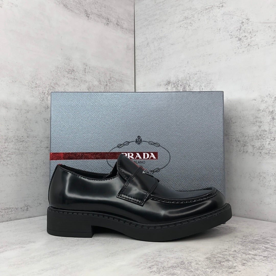 Prada 50mm Chocolate Loafers