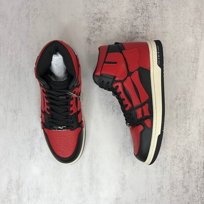 Amiri Skel Top High "Black-Red"
