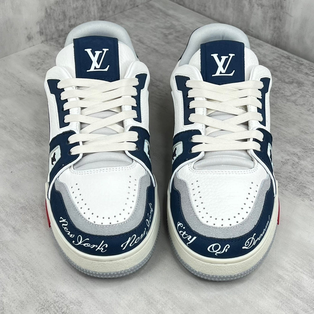 Louis Vuitton Trainers "Navy Blue-White"