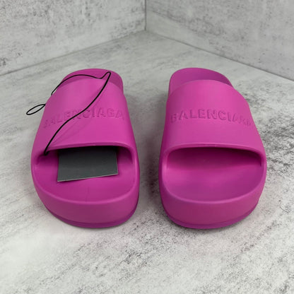 Balenciaga Chunky Slides "Magenta"