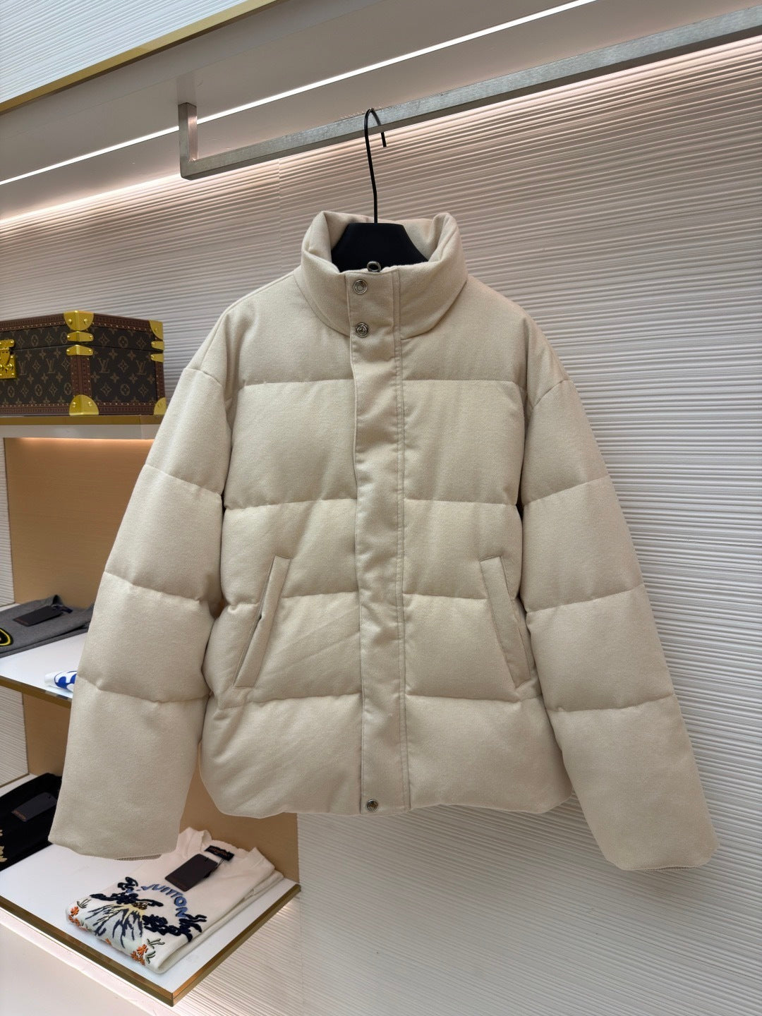 Loro Piana Cashmere Jools Puffer Jacket "White"