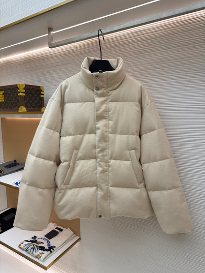Loro Piana Cashmere Jools Puffer Jacket "White"