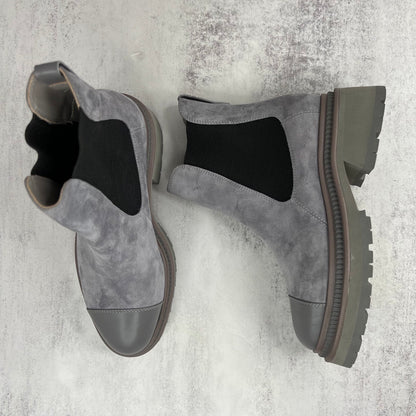Chanel Chelsea Boots "Grey-Black"