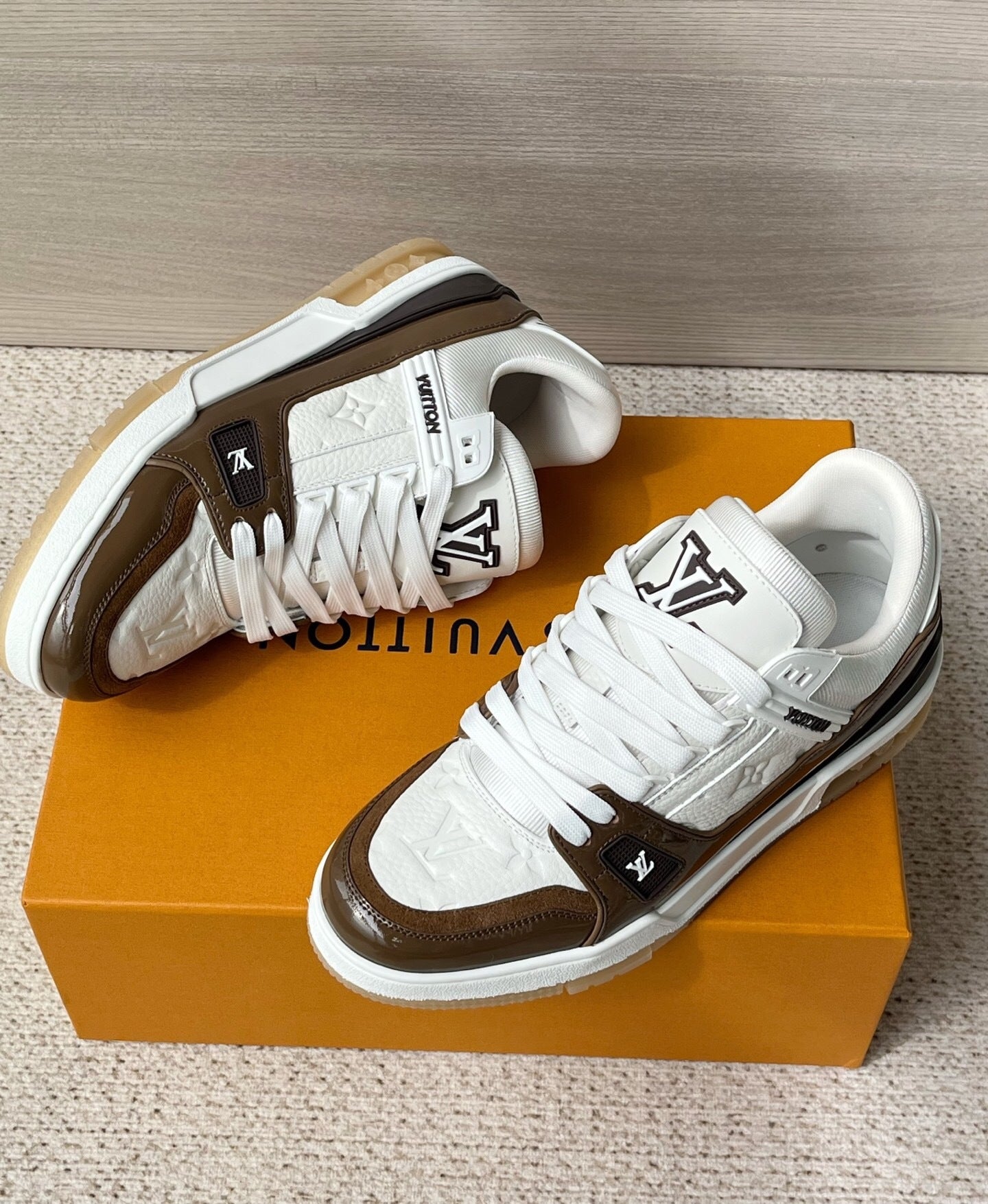Louis Vuitton LV Trainers "Brown-White"