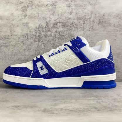 Louis Vuitton Trainers "Blue-White" Crystals