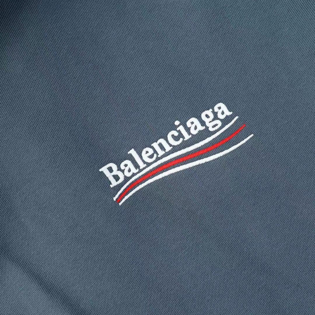 Balenciaga Political Campaign Hoodie "Steel Blue"