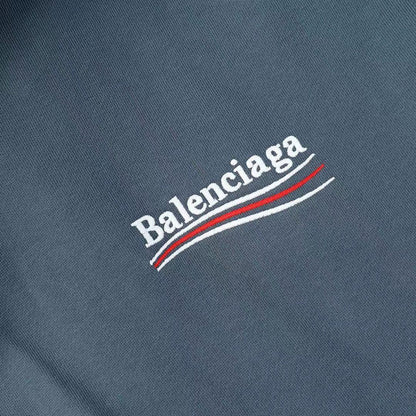 Balenciaga Political Campaign Hoodie "Steel Blue"