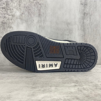 Amiri Skel Top Low "Black-White" Crystal