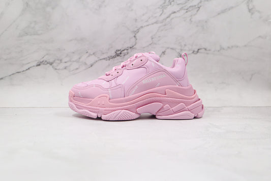 Balenciaga Triple S "Pink-All Over Logo"