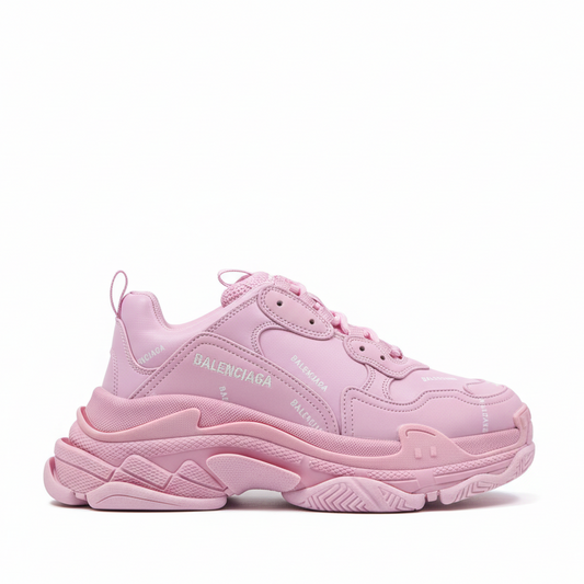 Balenciaga Triple S "Pink-All Over Logo"