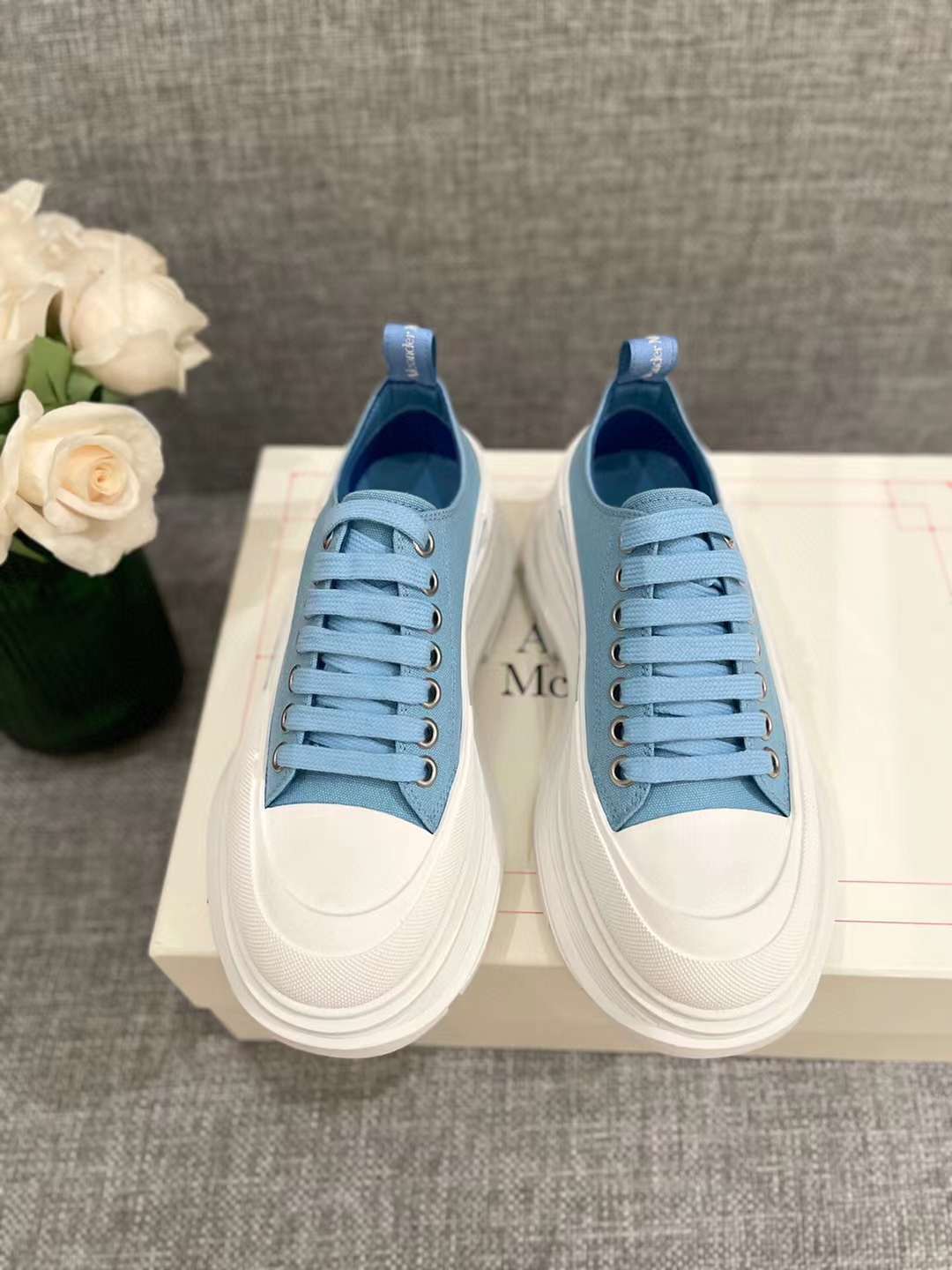 Alexander McQueen Tread Slick Low "Sky Blue"