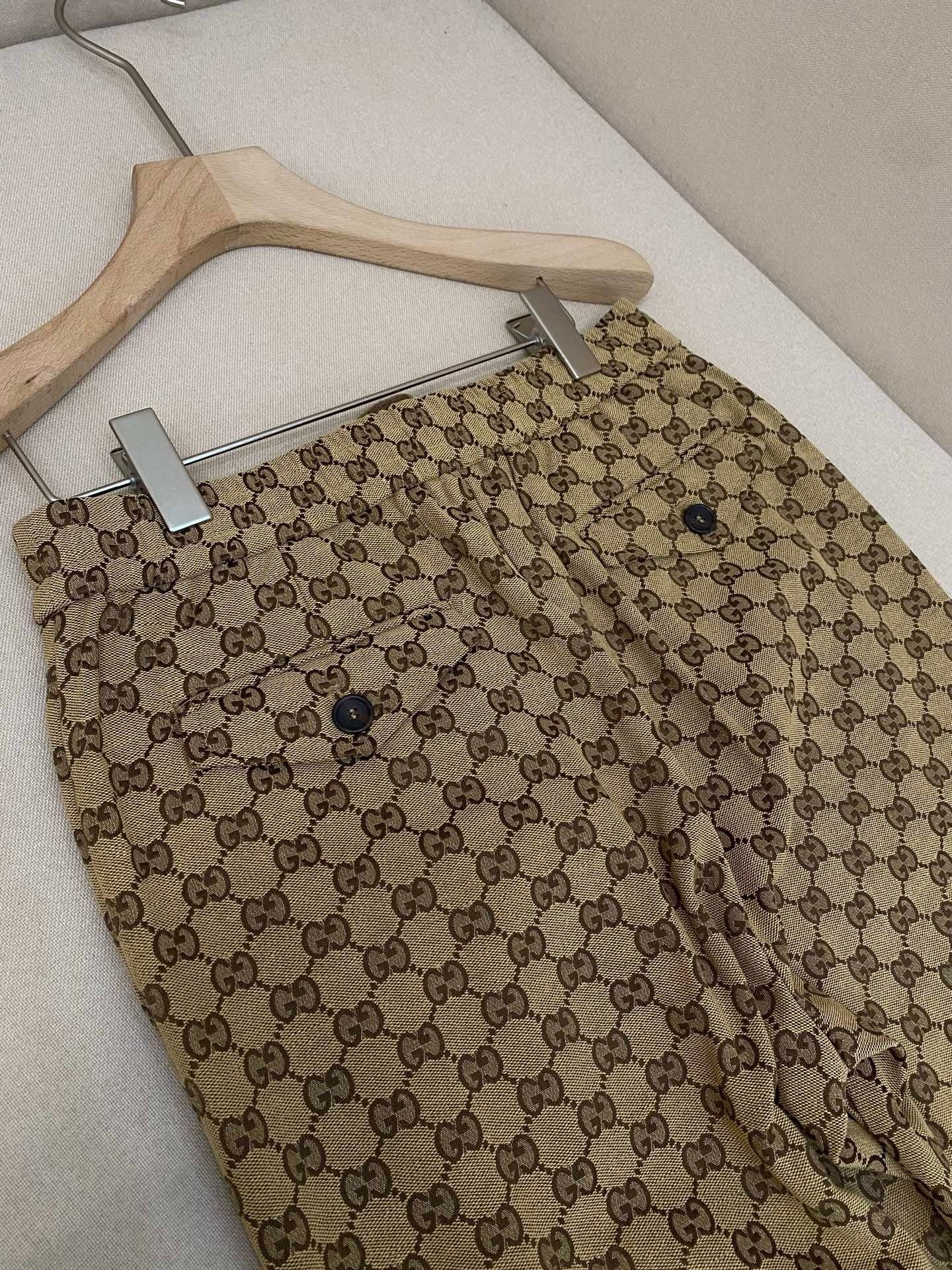 Gucci GG Canvas Track Bottoms "Camel"