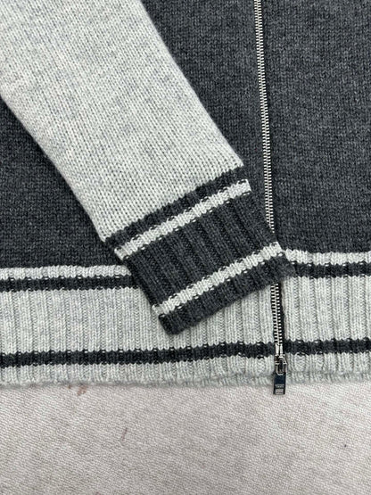 Bottega Veneta Zip Sweater "Antracite-Blue"