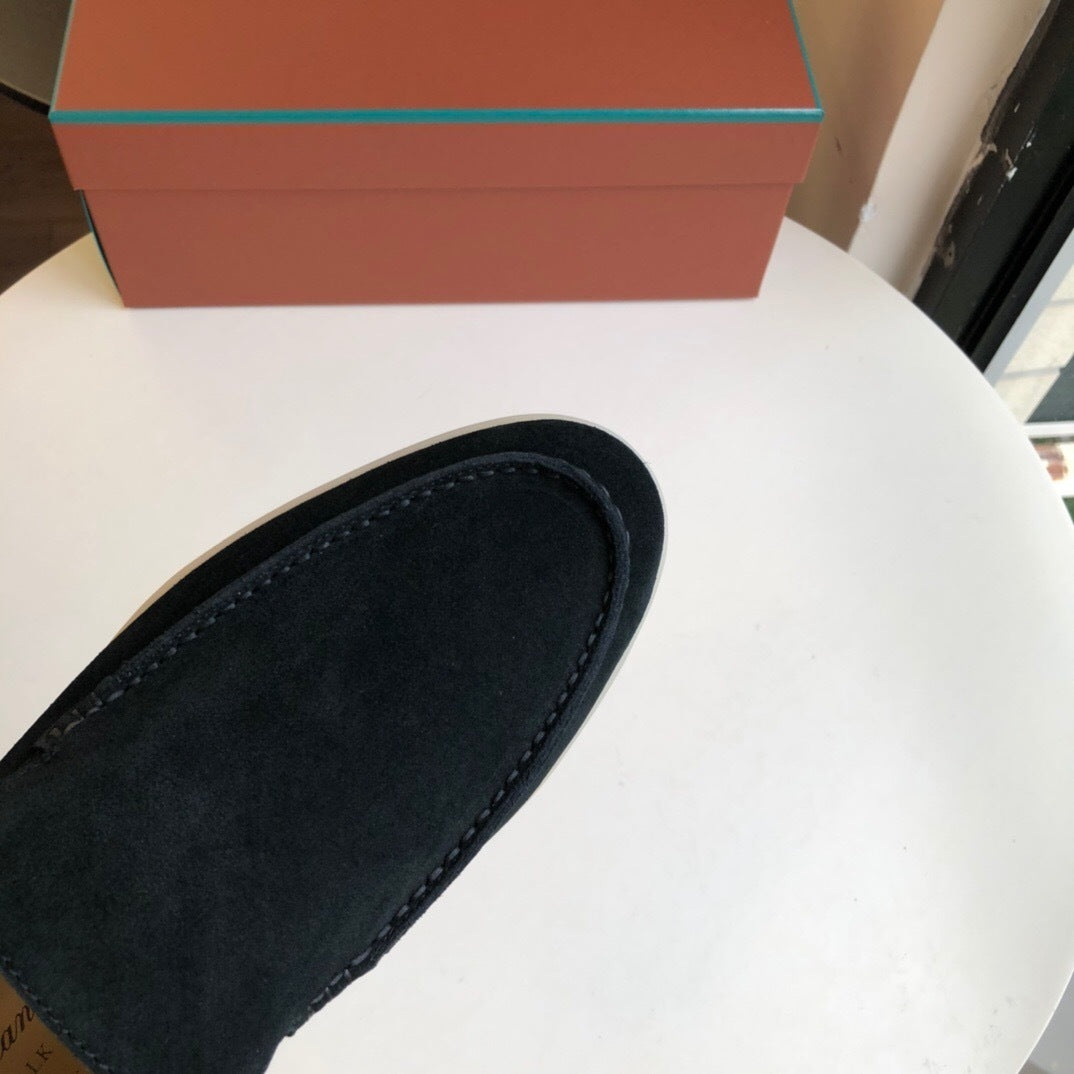 Loro Piana Summer Walk Loafers "Black"