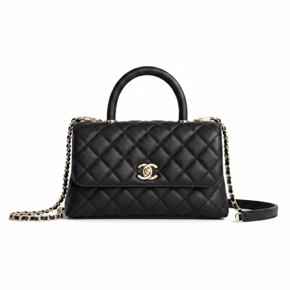 Chanel Cavier Leather Large Flap Bag With Top Handle