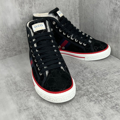 Gucci Tennis 1977 High-Top "Black Monogram"