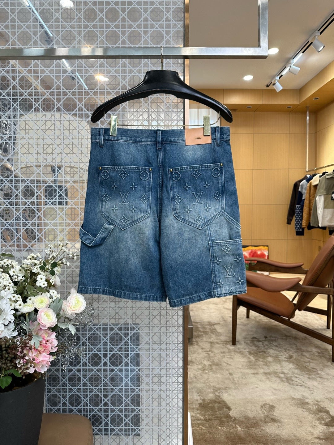 Louis Vuitton Denim Carpenter Shorts