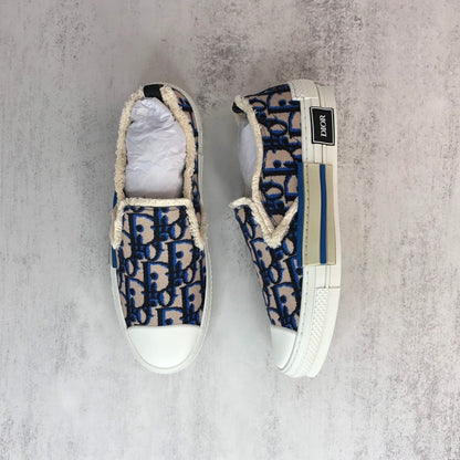 Dior B23 Slip-On "Beige-Blue-Black"