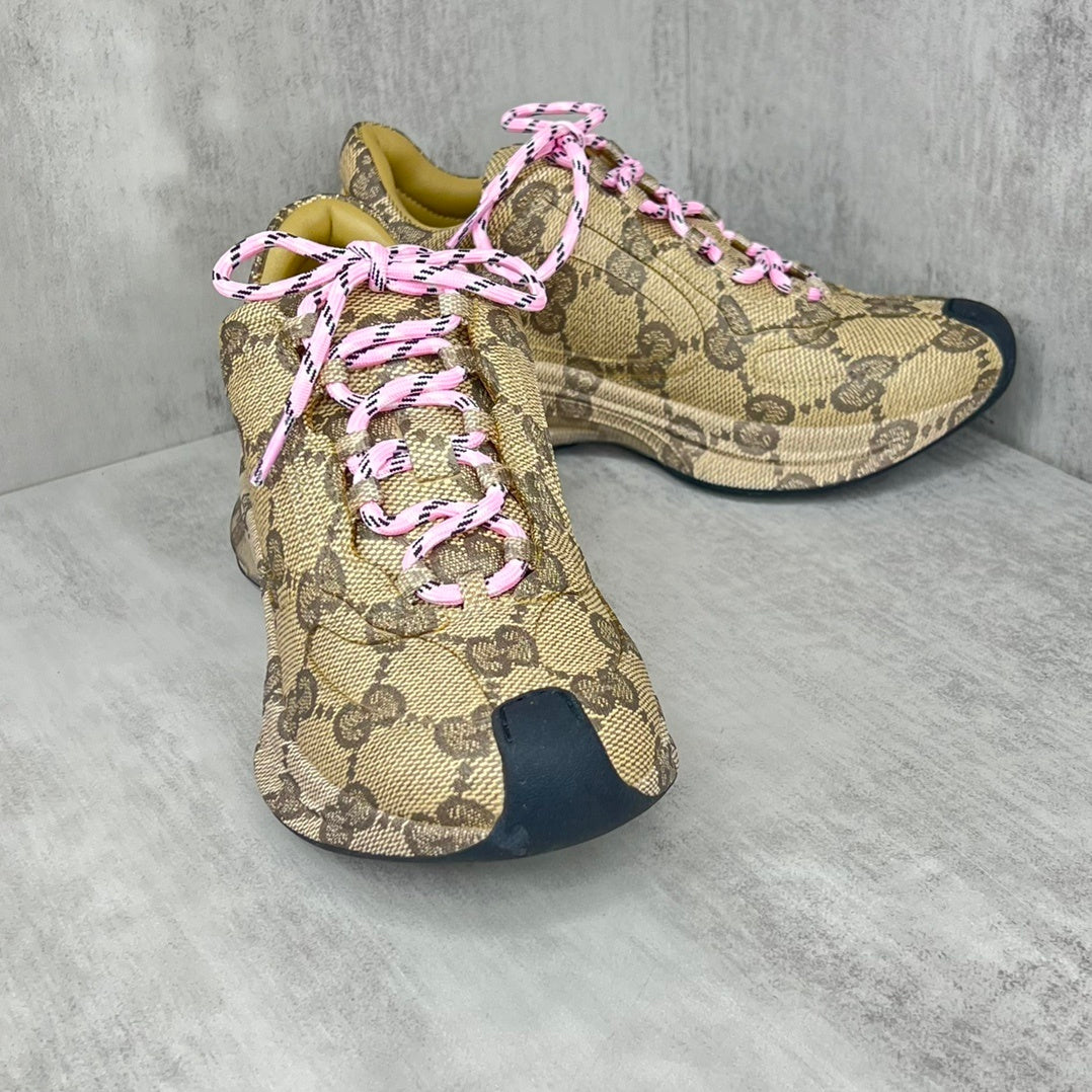 Gucci Run "Beige-Black Monogram"