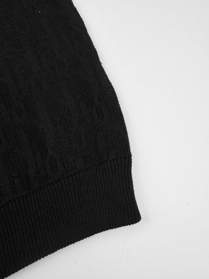 Dior Oblique Sweater "Black Cotton Blend Jersey"