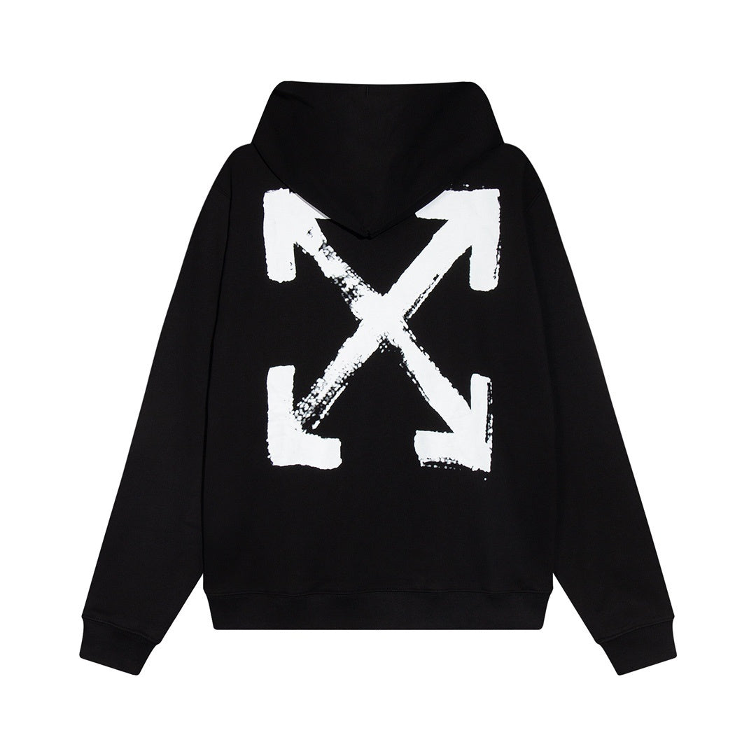 Off-White Paint Arrow Slim Hoodie "Black"