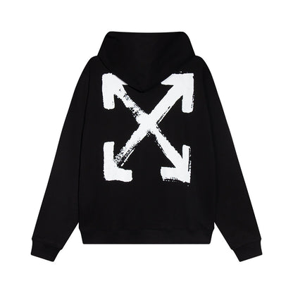 Off-White Paint Arrow Slim Hoodie "Black"