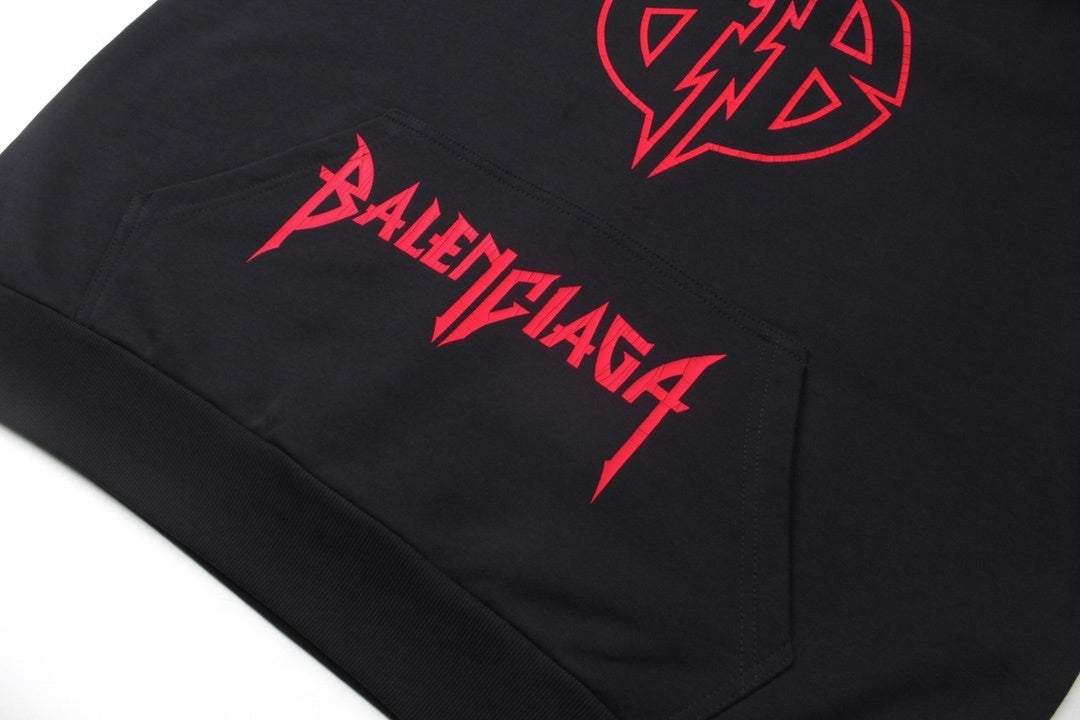 Balenciaga Hoodie "Black-Red"