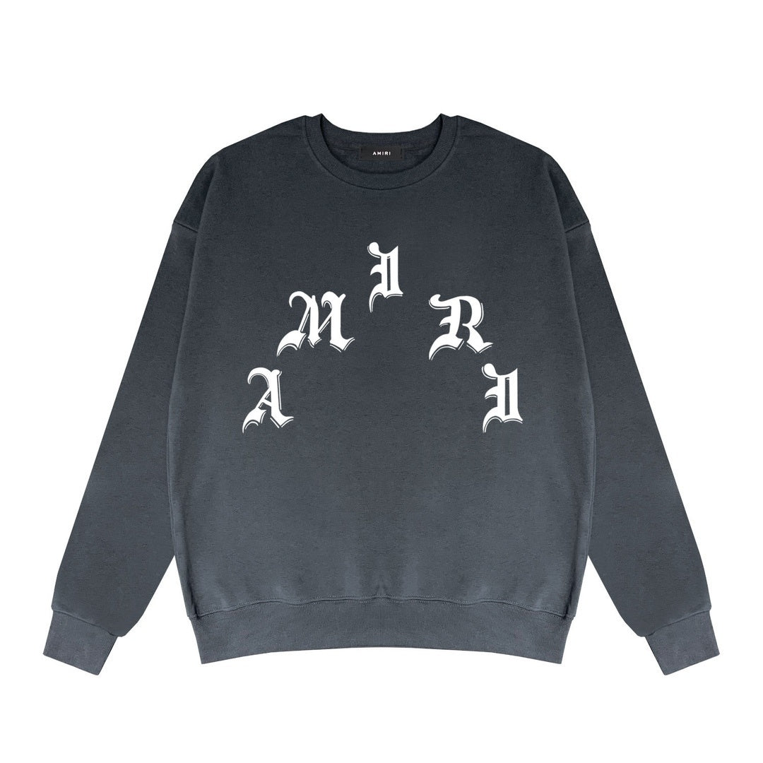 Amiri x Wes Lang x Logo Crew Sweatshirt "Grey-White"