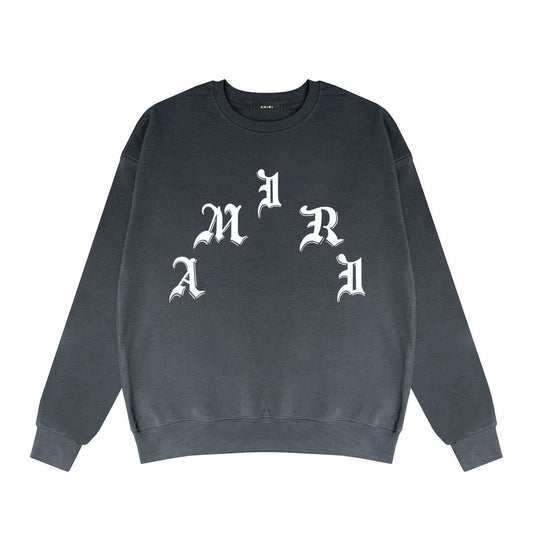 Amiri x Wes Lang x Logo Crew Sweatshirt "Grey-White"