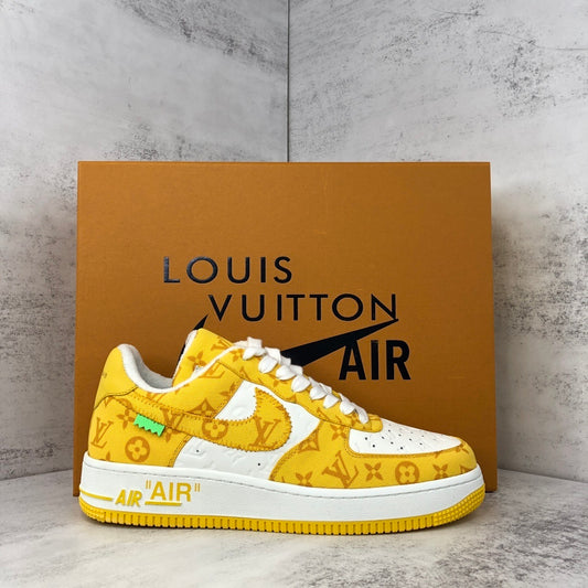 Louis Vuitton x Nike Air Force 1 "Yellow-White"