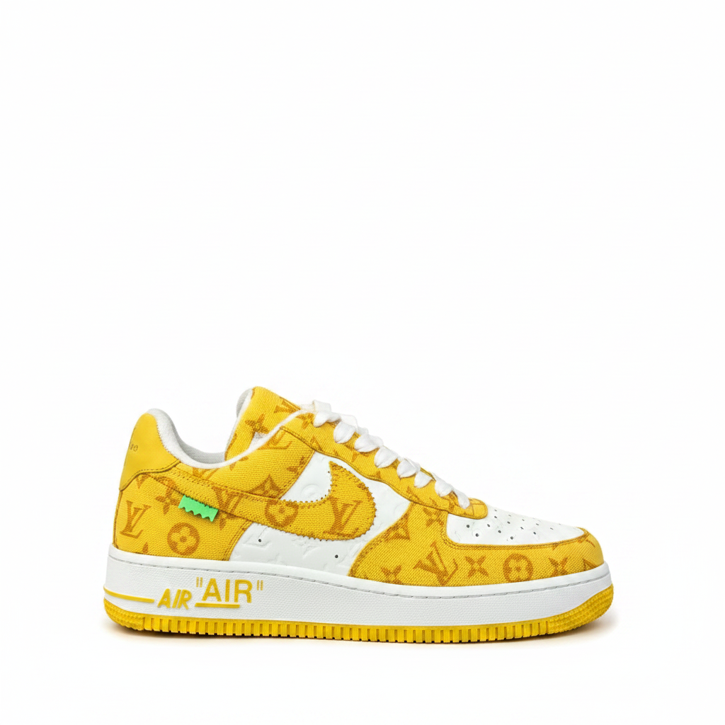 Louis Vuitton x Nike Air Force 1 "Yellow-White"