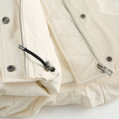 Loewe Shearling-Trimmed Down Jacket "White"