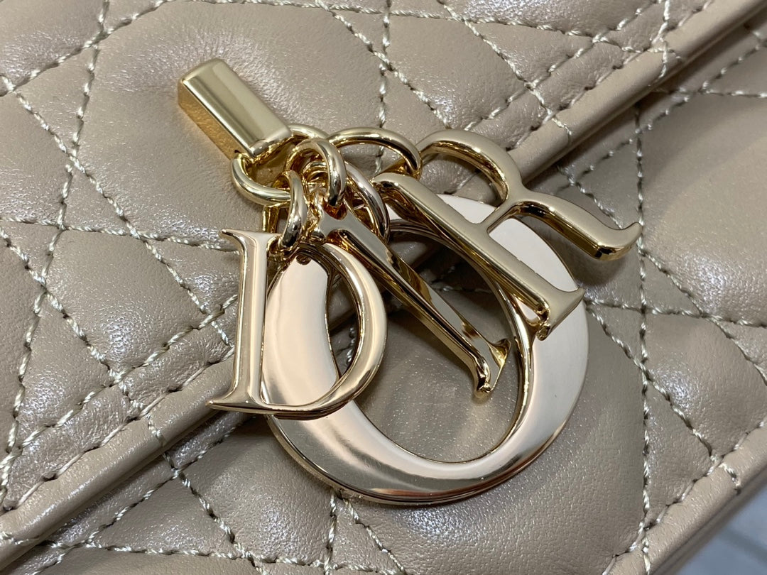 Dior My Dior Mini Bag "Powder Beige Cannage Lambskin"