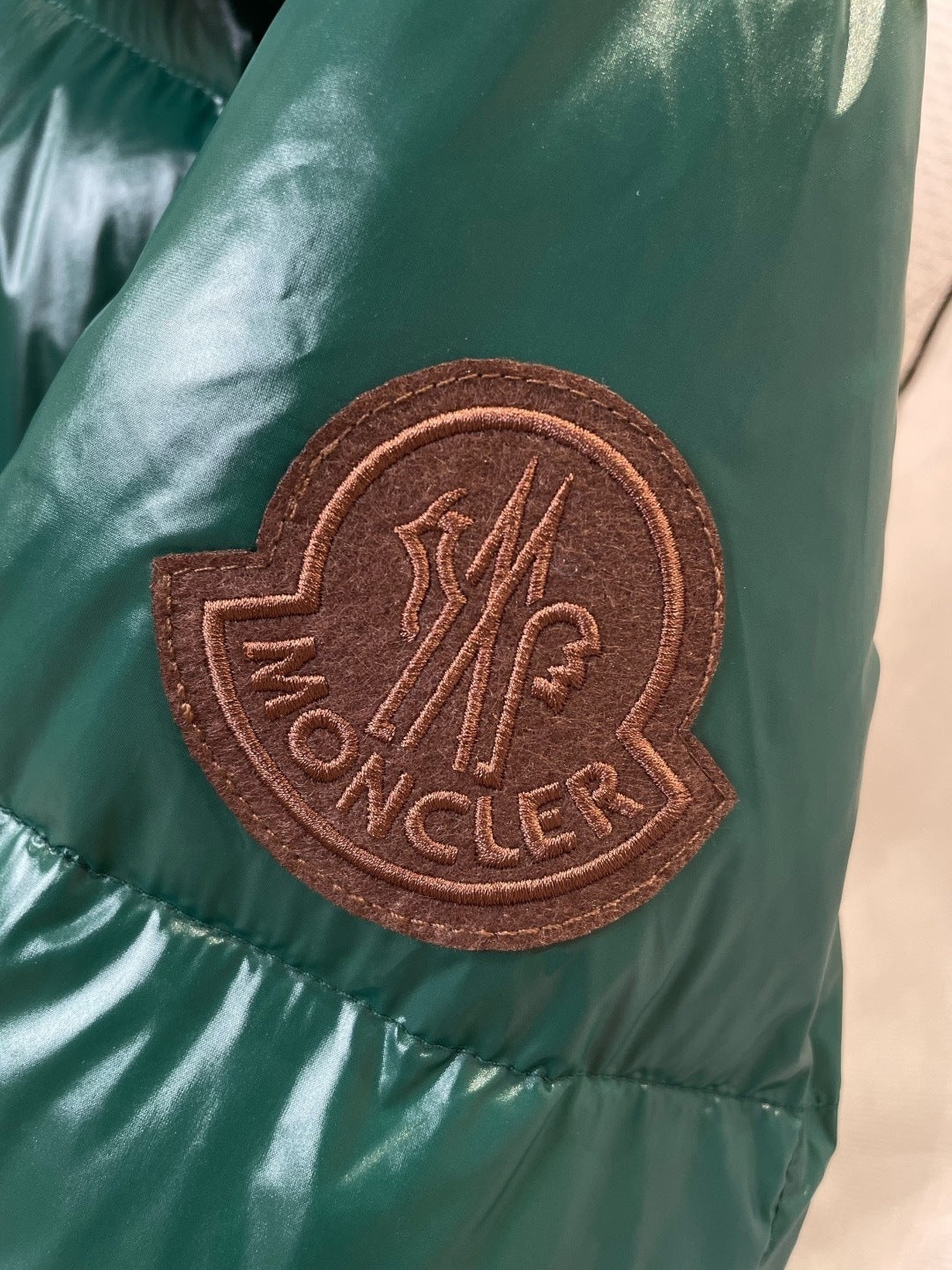 Moncler Parana Down Jacket "Emerald Green-Brown"