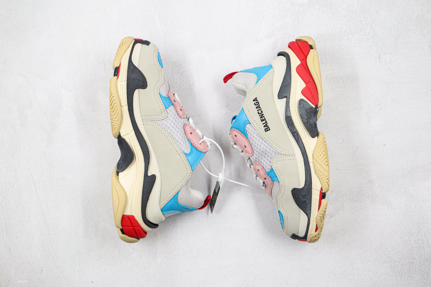 Balenciaga Triple S "White-Blue-Red"