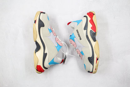 Balenciaga Triple S "White-Blue-Red"