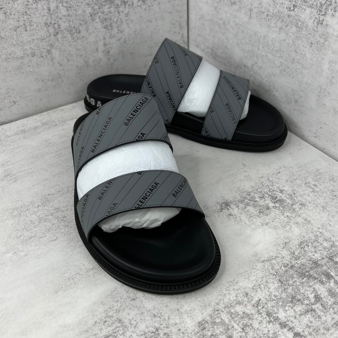 Balenciaga Slides "Black-Grey"