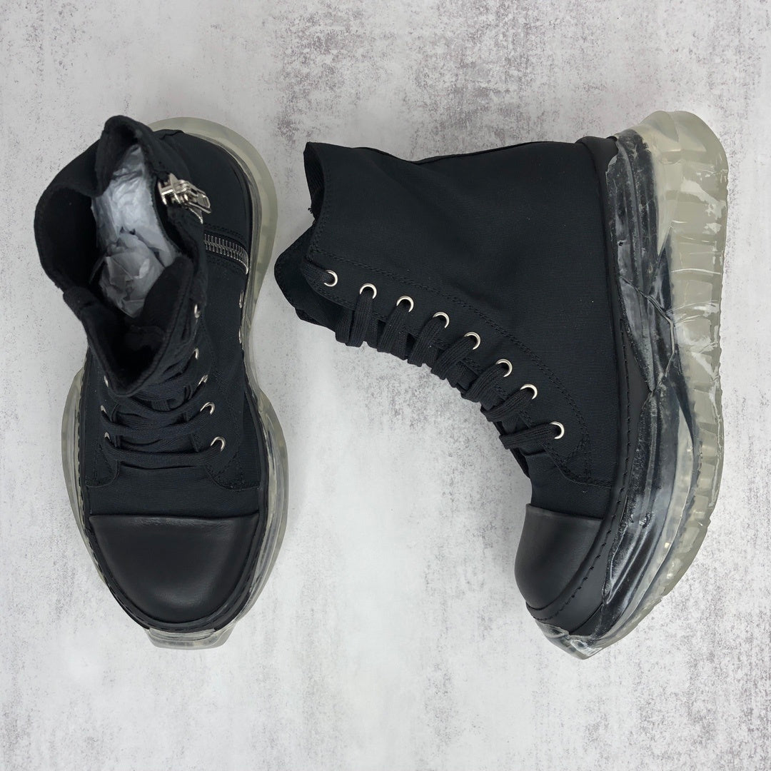 Rick Owens Abstract DRKSHDW High "Black Clear Sole"