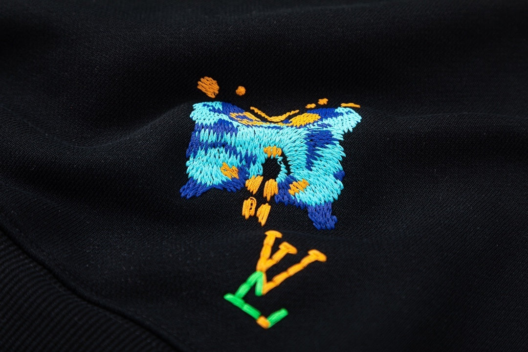 Louis Vuitton LV Butterflies Crewneck Sweatshirt "Total Eclipse"